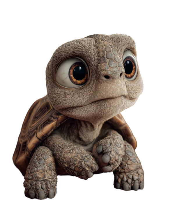 Cute Sick Gopher Tortoise Vinyl Car Decal Sticker – Waterproof & UV-Resistant 4.0"