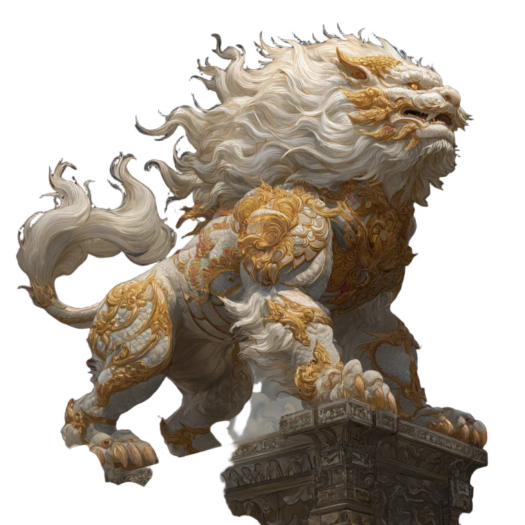 Majestic Qilin V3 Vinyl Car Decal Sticker – Waterproof & UV-Resistant 3.4133333333333336"