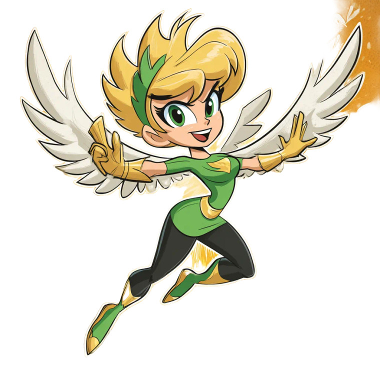 Groovy Namorita Caricature Vinyl Car Decal Sticker – Waterproof & UV-Resistant 3.4133333333333336"