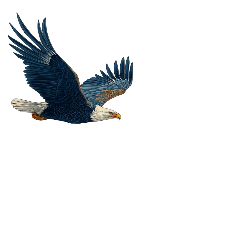 Soaring Eagle Art Vinyl Car Decal Sticker – Waterproof & UV-Resistant 3.4133333333333336"