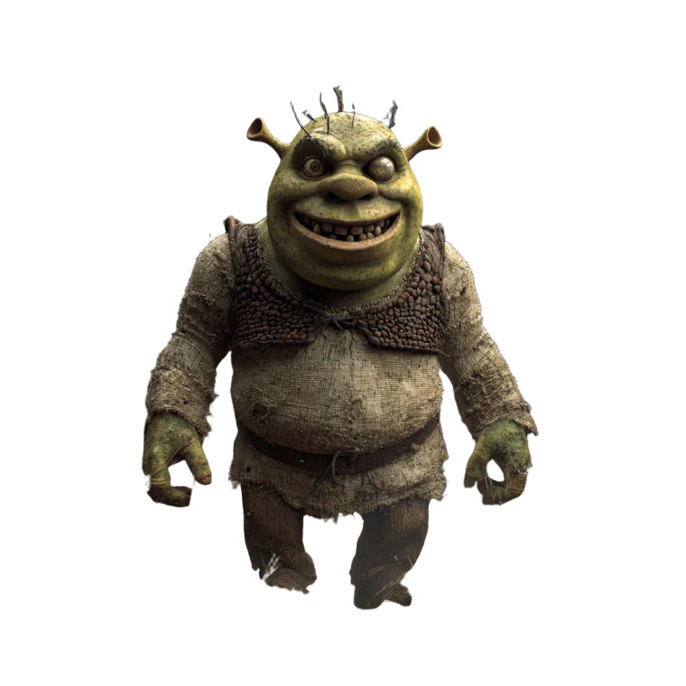 Horror Shrek Vinyl Car Decal Sticker – Waterproof & UV-Resistant 3.4133333333333336"