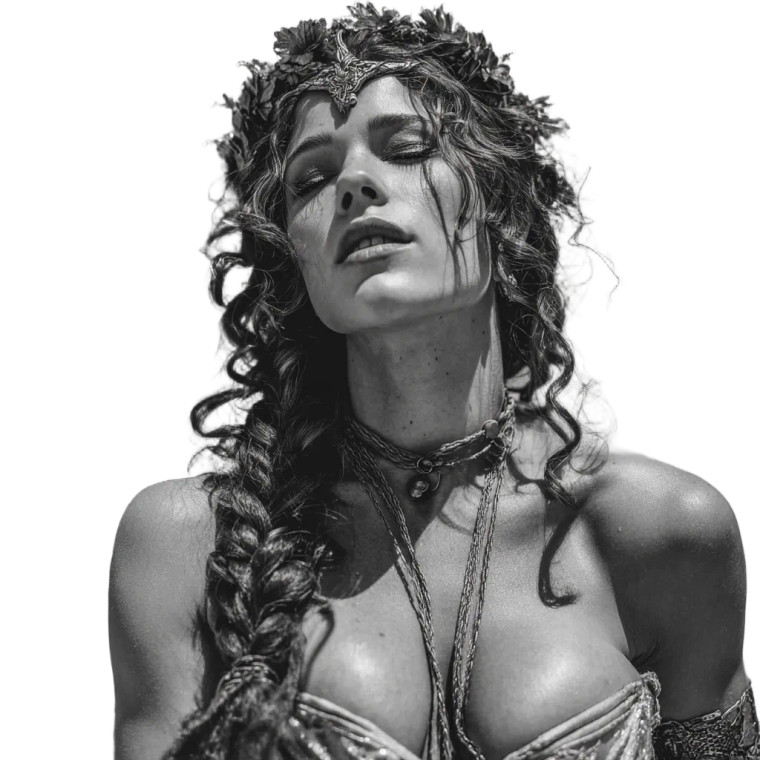 Goddess Trans Woman Vinyl Car Decal Sticker – Waterproof & UV-Resistant 3.4133333333333336"