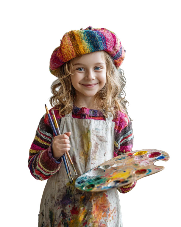 Little Artist Child Vinyl Car Decal Sticker – Waterproof & UV-Resistant 4.0"