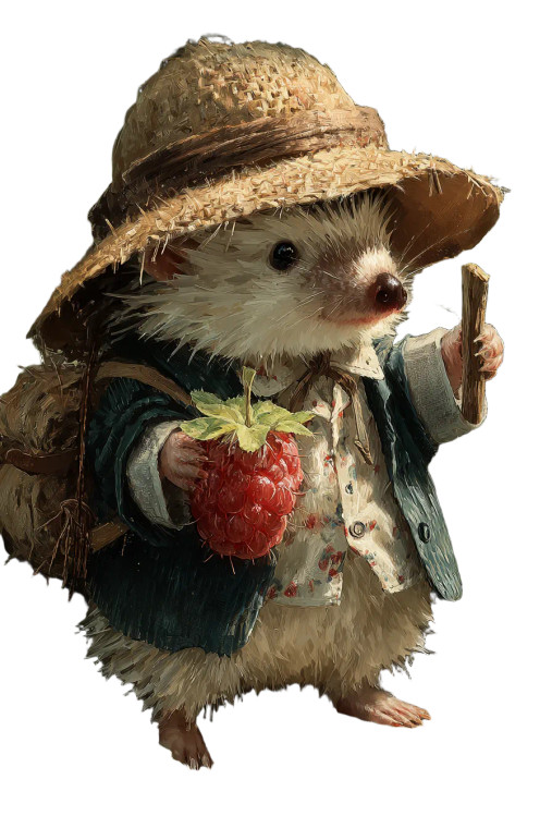 Villager Hedgehog Vinyl Car Decal Sticker – Waterproof & UV-Resistant 8.96"