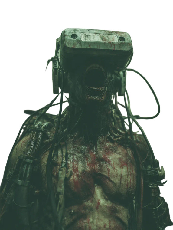 Cybernetic Scream Vinyl Car Decal Sticker – Waterproof & UV-Resistant 4.1066666666666665"