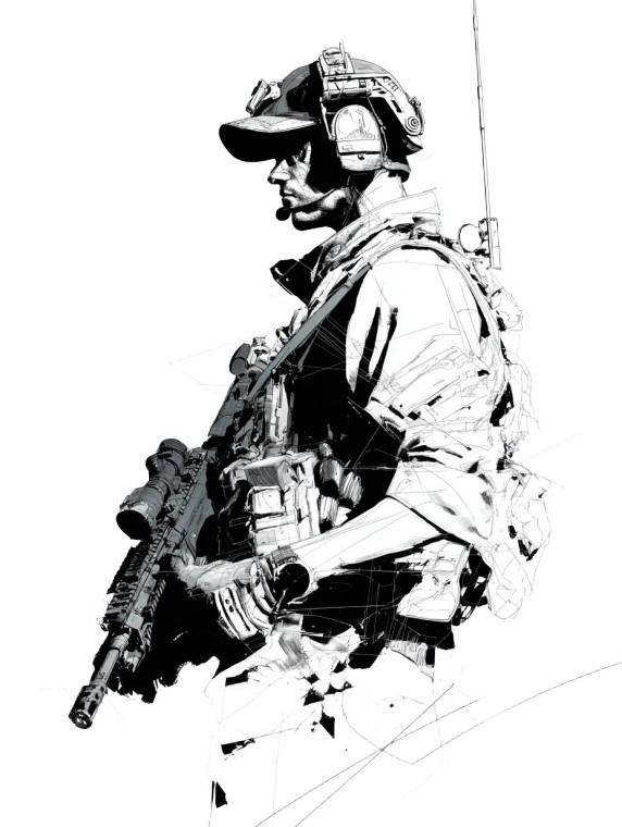 Ghost Recon Operator Vinyl Car Decal Sticker – Waterproof & UV-Resistant 8.213333333333333"