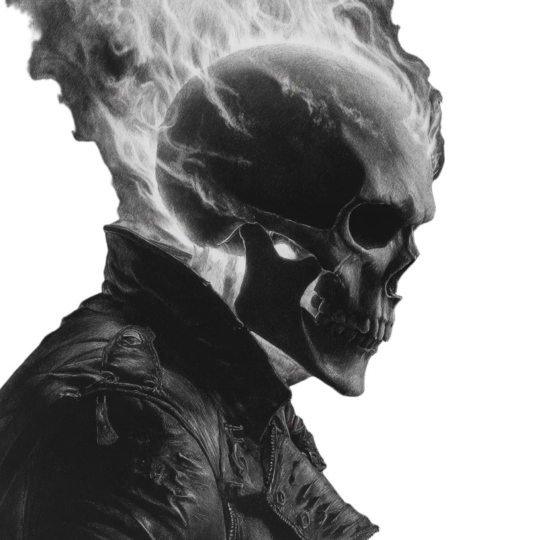 Ghost Rider V14 Vinyl Car Decal Sticker – Waterproof & UV-Resistant 3.4133333333333336"