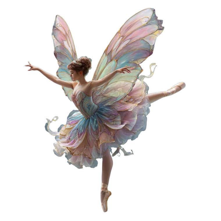 Fairy Ballerina V2 Vinyl Car Decal Sticker – Waterproof & UV-Resistant 3.4133333333333336"