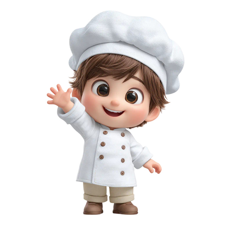 Cute Chef Boy V2 Vinyl Car Decal Sticker – Waterproof & UV-Resistant 6.826666666666667"