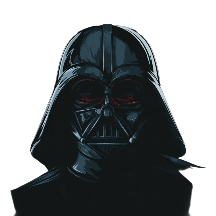 Darth Vader Icon Vinyl Car Decal Sticker – Waterproof & UV-Resistant 3.4133333333333336"