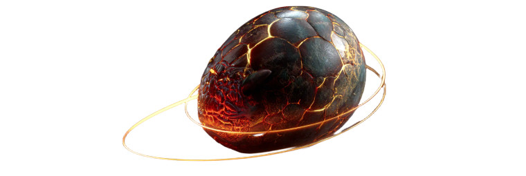 Dragon Egg V4 Vinyl Car Decal Sticker – Waterproof & UV-Resistant 2.1333333333333333"