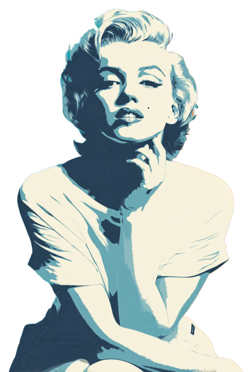 Young Marilyn Poster Vinyl Car Decal Sticker – Waterproof & UV-Resistant 4.4