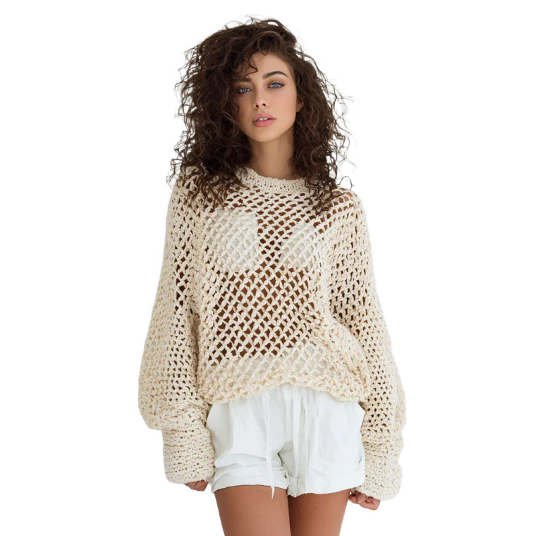Crochet Shirt Woman Vinyl Car Decal Sticker – Waterproof & UV-Resistant 6.826666666666667"