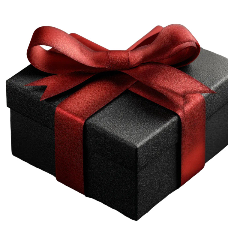 Black Gift Box V3 Vinyl Car Decal Sticker – Waterproof & UV-Resistant 3.4133333333333336"