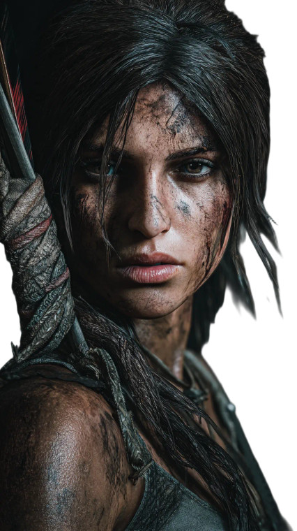 Lara Croft V3 Vinyl Car Decal Sticker – Waterproof & UV-Resistant 4.8533333333333335"