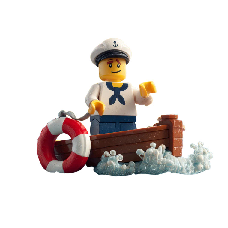 Lego Sailor Popeye Vinyl Car Decal Sticker – Waterproof & UV-Resistant 3.4133333333333336"