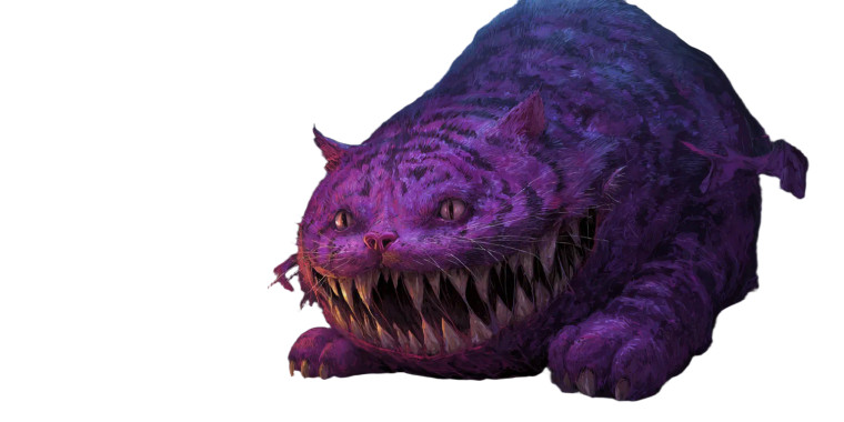 Nightmarish Cheshire Cat Vinyl Car Decal Sticker – Waterproof & UV-Resistant 5.12"