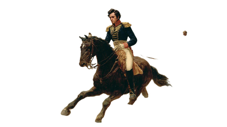 Simón Bolívar Charge Vinyl Car Decal Sticker – Waterproof & UV-Resistant 5.4