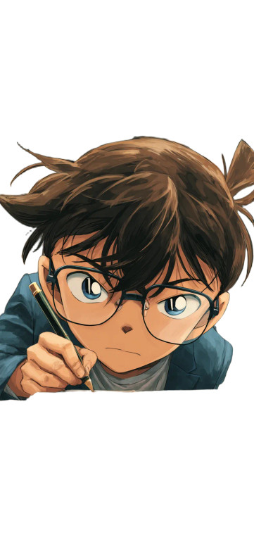 Anime Conan Writing Vinyl Car Decal Sticker – Waterproof & UV-Resistant 5.2