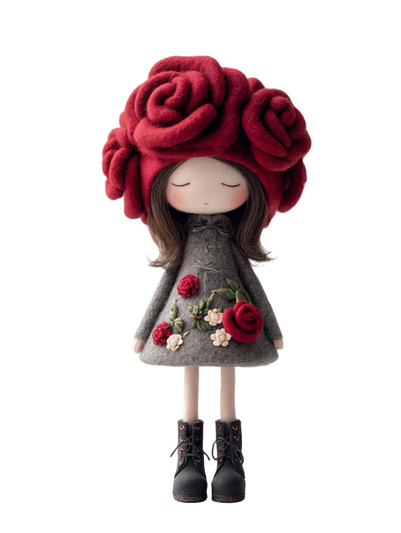Cute Flower-Hat Girl Vinyl Car Decal Sticker – Waterproof & UV-Resistant 4.1066666666666665"