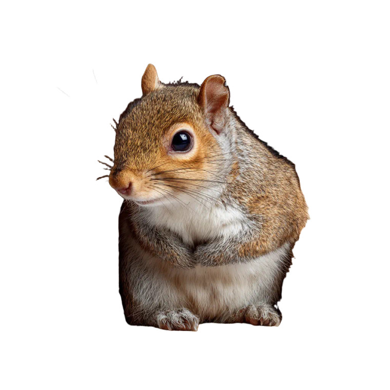 Cute Squirrel House Vinyl Car Decal Sticker – Waterproof & UV-Resistant 3.4133333333333336"