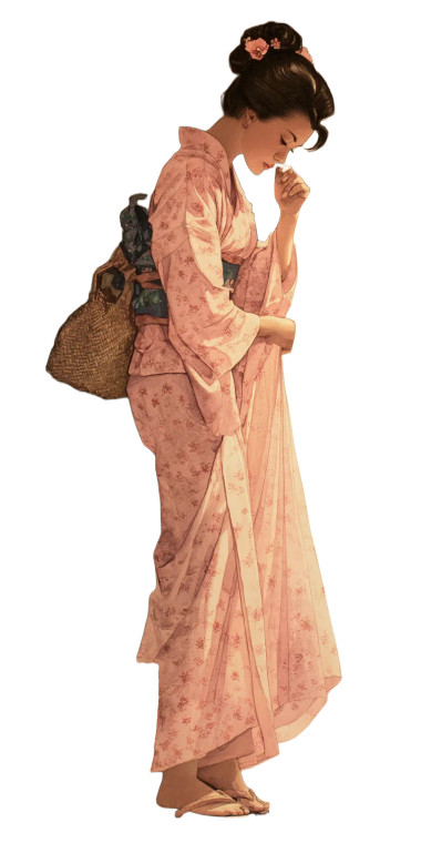 Nihonga Beauty Vinyl Car Decal Sticker – Waterproof & UV-Resistant 5.12"