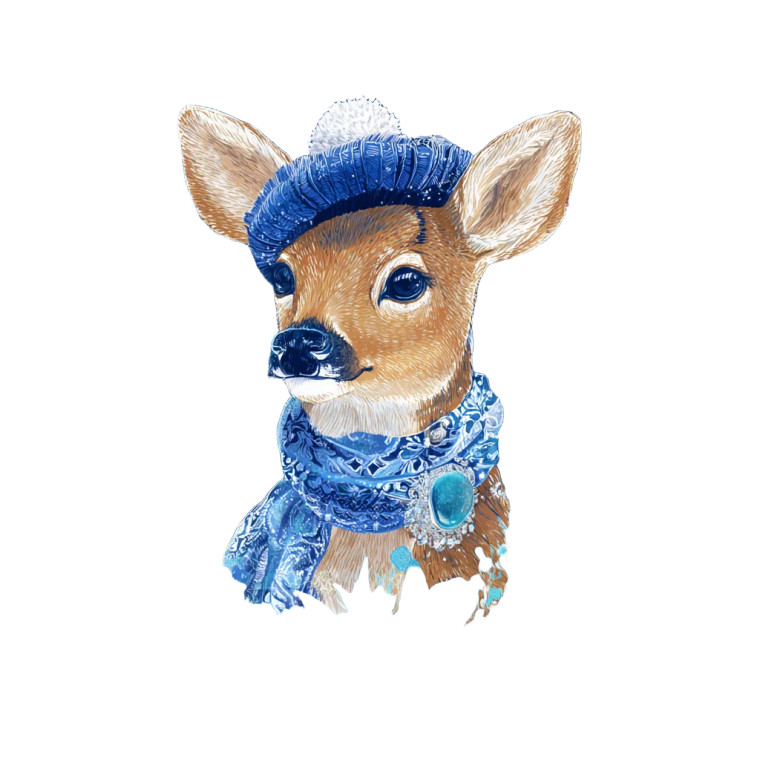 Christmas Deer V3 Vinyl Car Decal Sticker – Waterproof & UV-Resistant 3.4133333333333336"