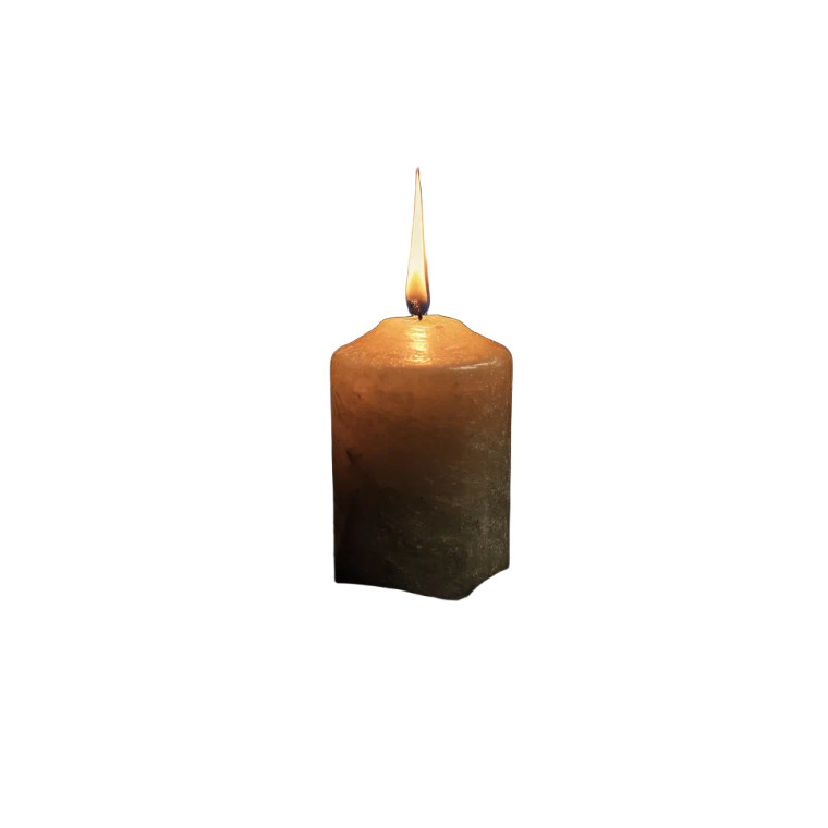 Held Lit Candle Vinyl Car Decal Sticker – Waterproof & UV-Resistant 6.826666666666667"