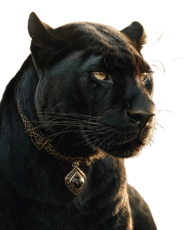 Majestic Panther Pendant Vinyl Car Decal Sticker – Waterproof & UV-Resistant 4.0"