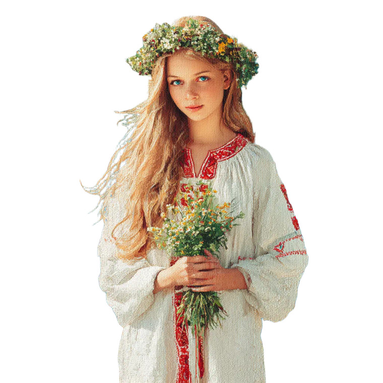 Ivan Kupala Celebration V2 Vinyl Car Decal Sticker – Waterproof & UV-Resistant 3.4133333333333336"
