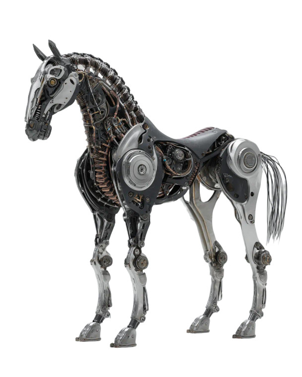 Horse Robot Vinyl Car Decal Sticker – Waterproof & UV-Resistant 4.0"