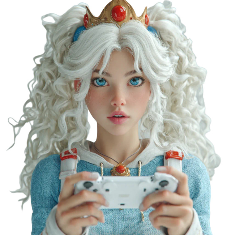 Gamer Princess Vinyl Car Decal Sticker – Waterproof & UV-Resistant 3.4133333333333336"