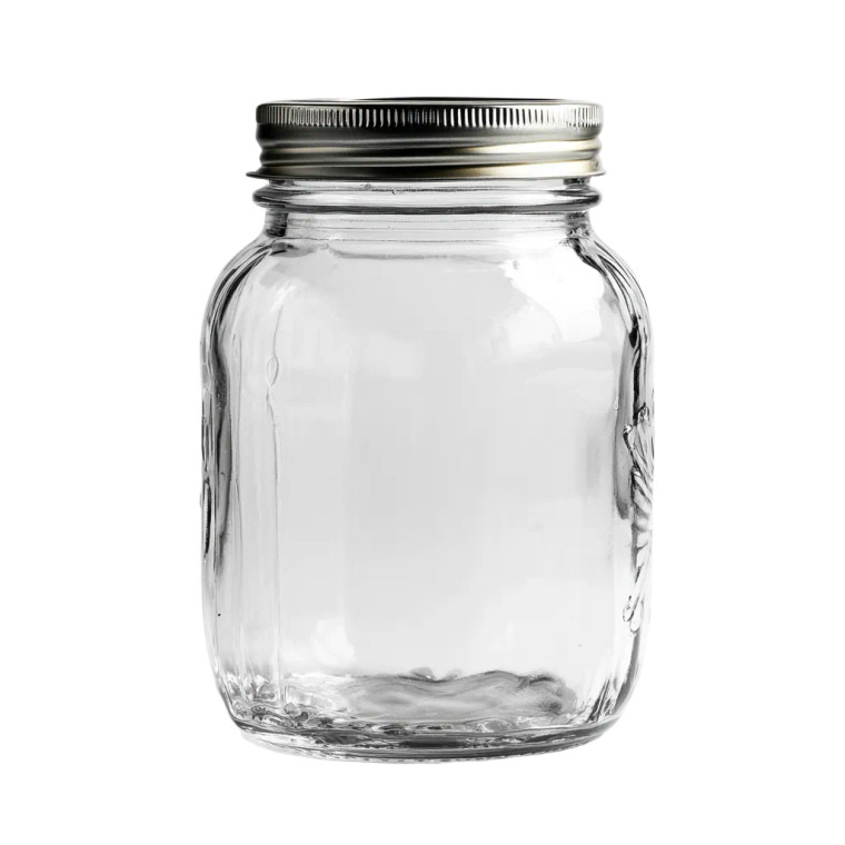 Empty Glass Jar V2 Vinyl Car Decal Sticker – Waterproof & UV-Resistant 3.4133333333333336"