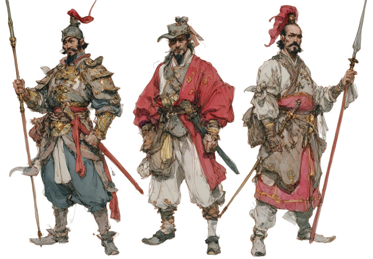 Three Kingdoms Generals V2 Vinyl Car Decal Sticker – Waterproof & UV-Resistant 3.0