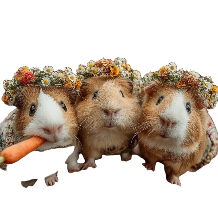 Midsummer Guinea Pigs Vinyl Car Decal Sticker – Waterproof & UV-Resistant 3.4133333333333336"
