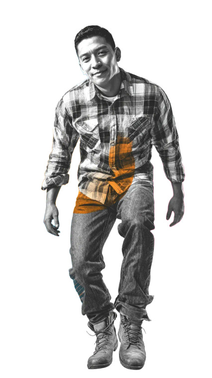 Dancing Hispanic Man Vinyl Car Decal Sticker – Waterproof & UV-Resistant 9.706666666666667"