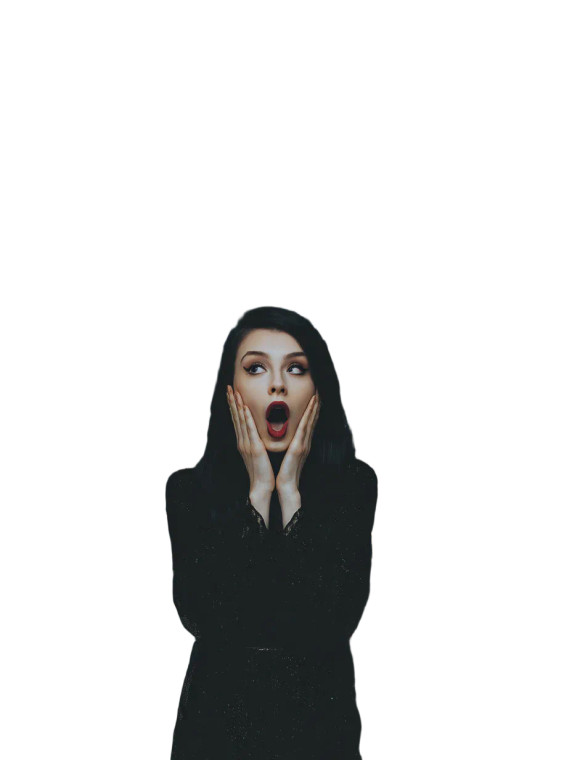 Goth Scream Pose Vinyl Car Decal Sticker – Waterproof & UV-Resistant 4.1066666666666665"