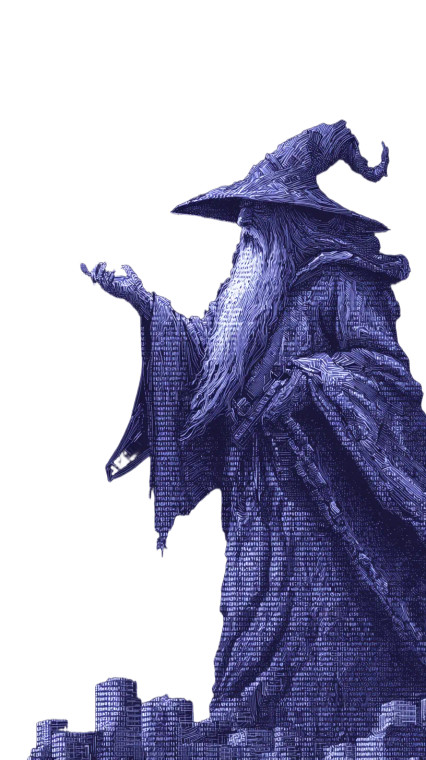 Ethereum Wizard Vinyl Car Decal Sticker – Waterproof & UV-Resistant 9.706666666666667"