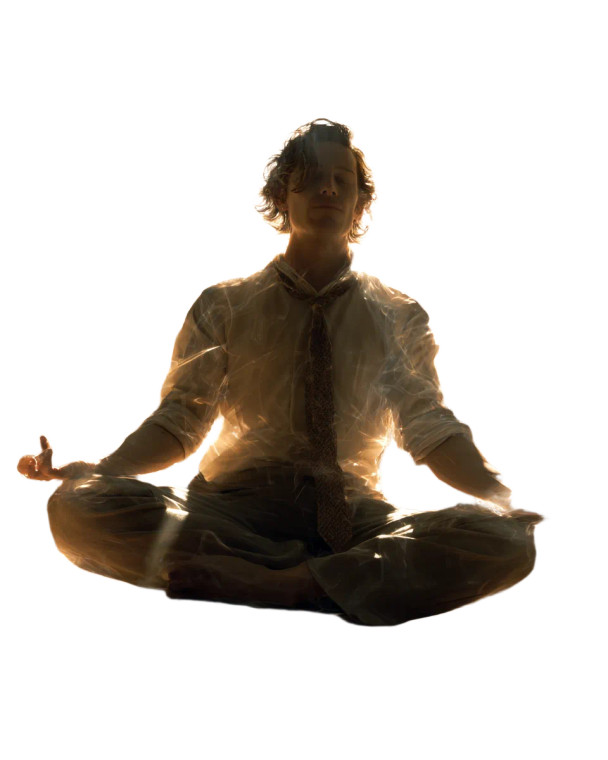 Meditating Man V18 Vinyl Car Decal Sticker – Waterproof & UV-Resistant 8.0"