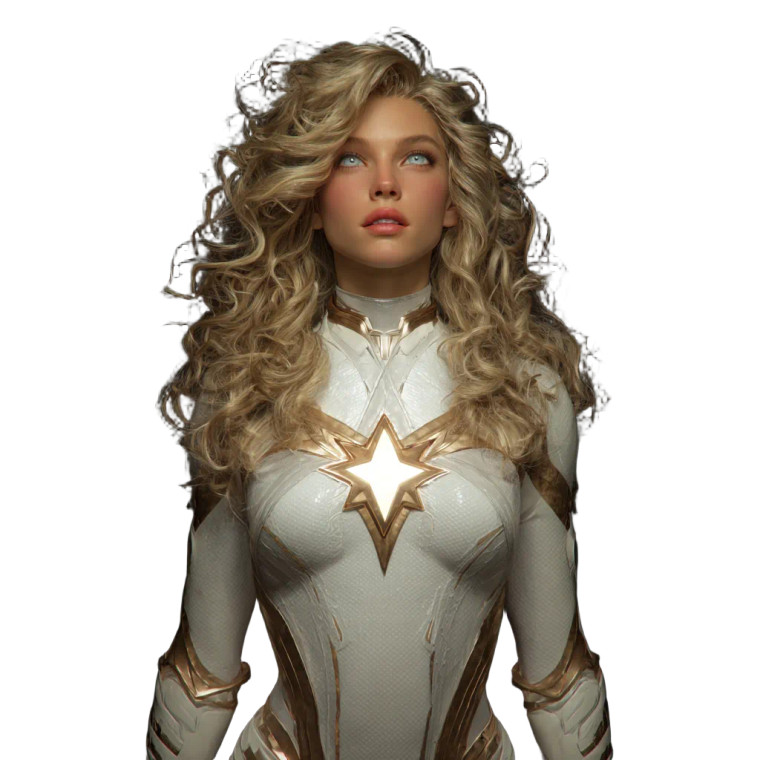 Starlight Superhero Vinyl Car Decal Sticker – Waterproof & UV-Resistant 6.826666666666667"