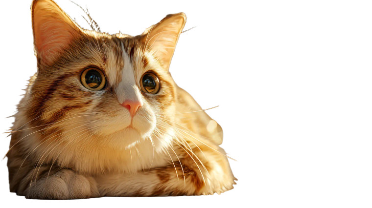 Crowned Cheese-Tabby Cat Vinyl Car Decal Sticker – Waterproof & UV-Resistant 5.4