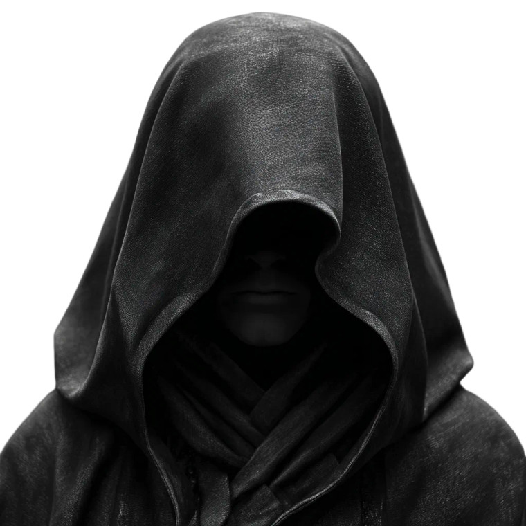 Black Robed Cultist V2 Vinyl Car Decal Sticker – Waterproof & UV-Resistant 3.4133333333333336"