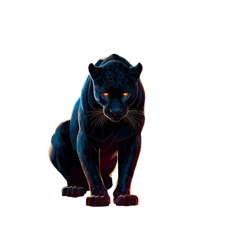 Cosmic Panther Vinyl Car Decal Sticker – Waterproof & UV-Resistant 3.4133333333333336"