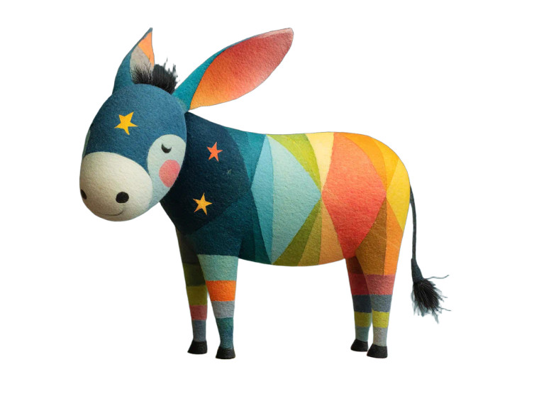 Cosmic Donkey Planet Vinyl Car Decal Sticker – Waterproof & UV-Resistant 6.1866666666666665"