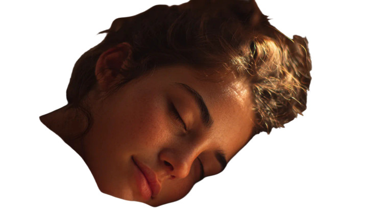 Sleeping Young Woman V5 Vinyl Car Decal Sticker – Waterproof & UV-Resistant 2.72"