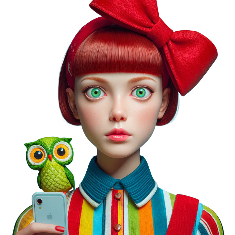 Stylized Retro Portrait Vinyl Car Decal Sticker – Waterproof & UV-Resistant 3.4133333333333336"