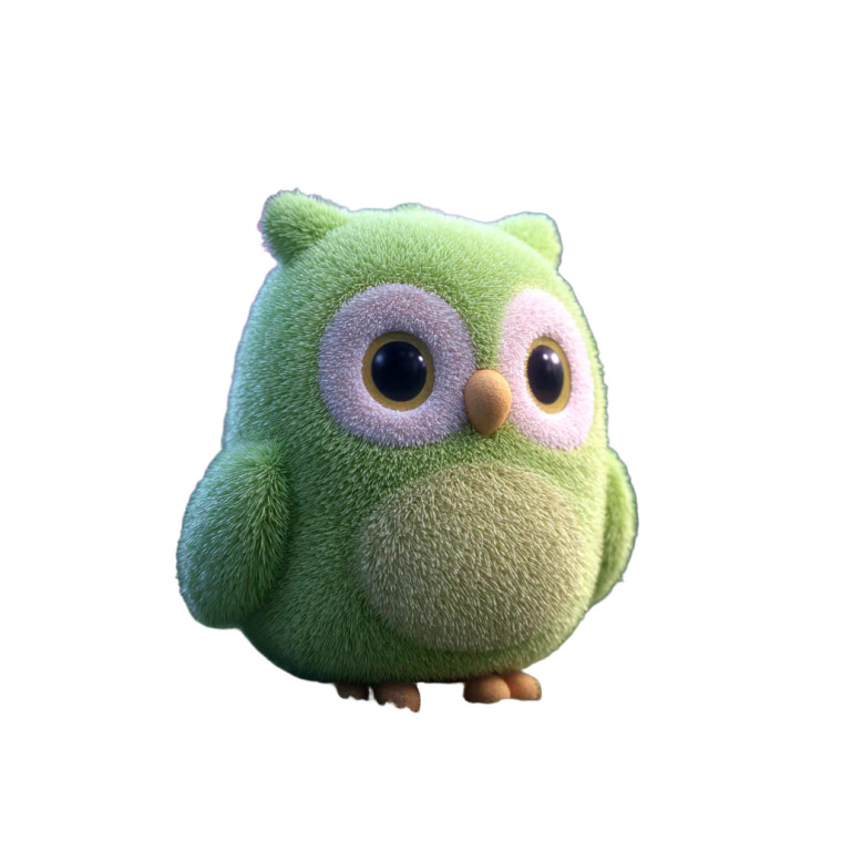 Duolingo Owl Mascot Vinyl Car Decal Sticker – Waterproof & UV-Resistant 3.4133333333333336"