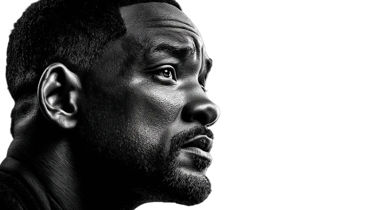 Will Smith Thinking Vinyl Car Decal Sticker – Waterproof & UV-Resistant 2.72"
