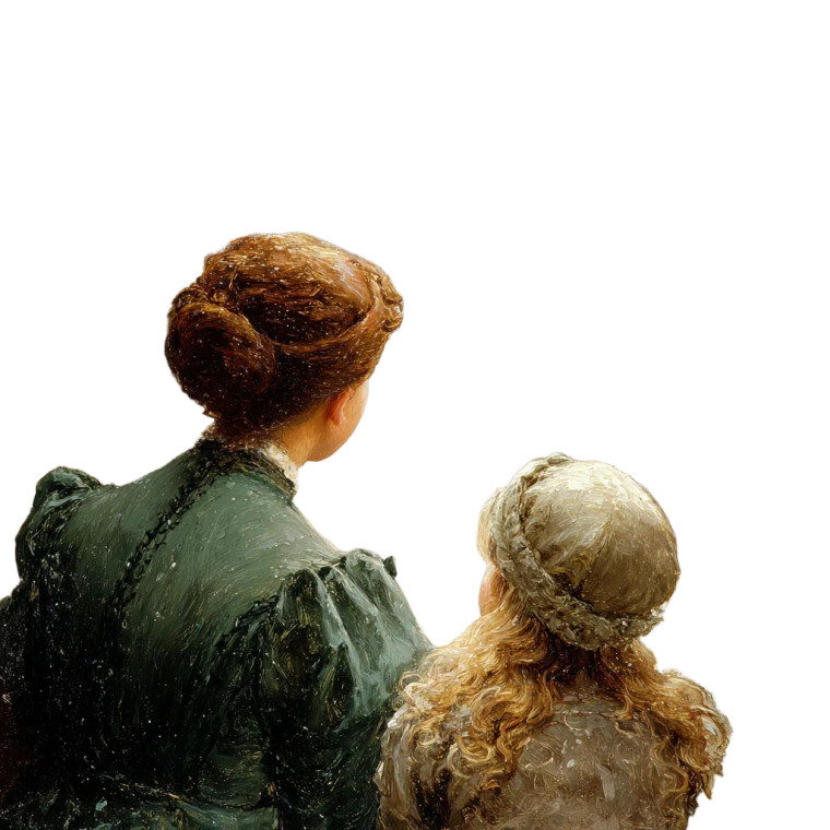 Victorian Christmas Scene V2 Vinyl Car Decal Sticker – Waterproof & UV-Resistant 6.826666666666667"