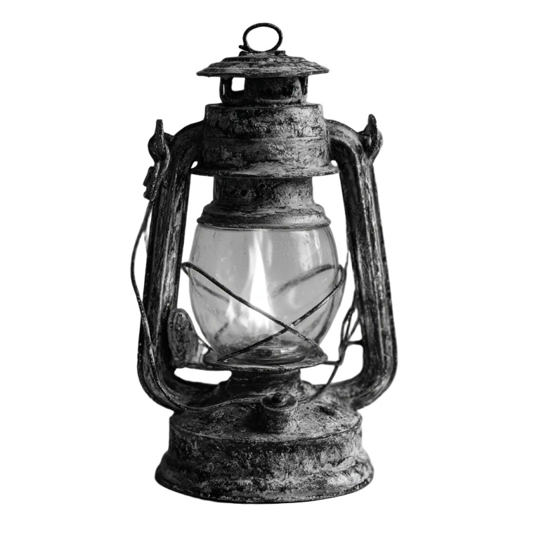 Rustic Candle Lantern Vinyl Car Decal Sticker – Waterproof & UV-Resistant 3.4133333333333336"